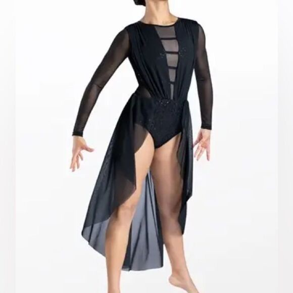 WEISSMAN Elite Dance maxi black dress Levitating
D13002 IC- child 7/8 NEW - Picture 1 of 13
